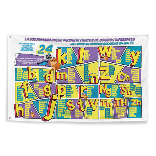 Sonidos de consonantes ingleses en bandera