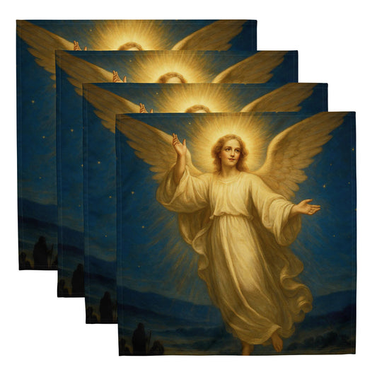 The Angel of The Annunciation ~ Cloth napkin set of 4