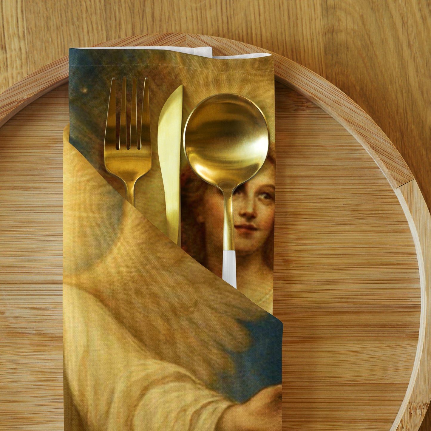 The Angel of The Annunciation ~ Cloth napkin set of 4