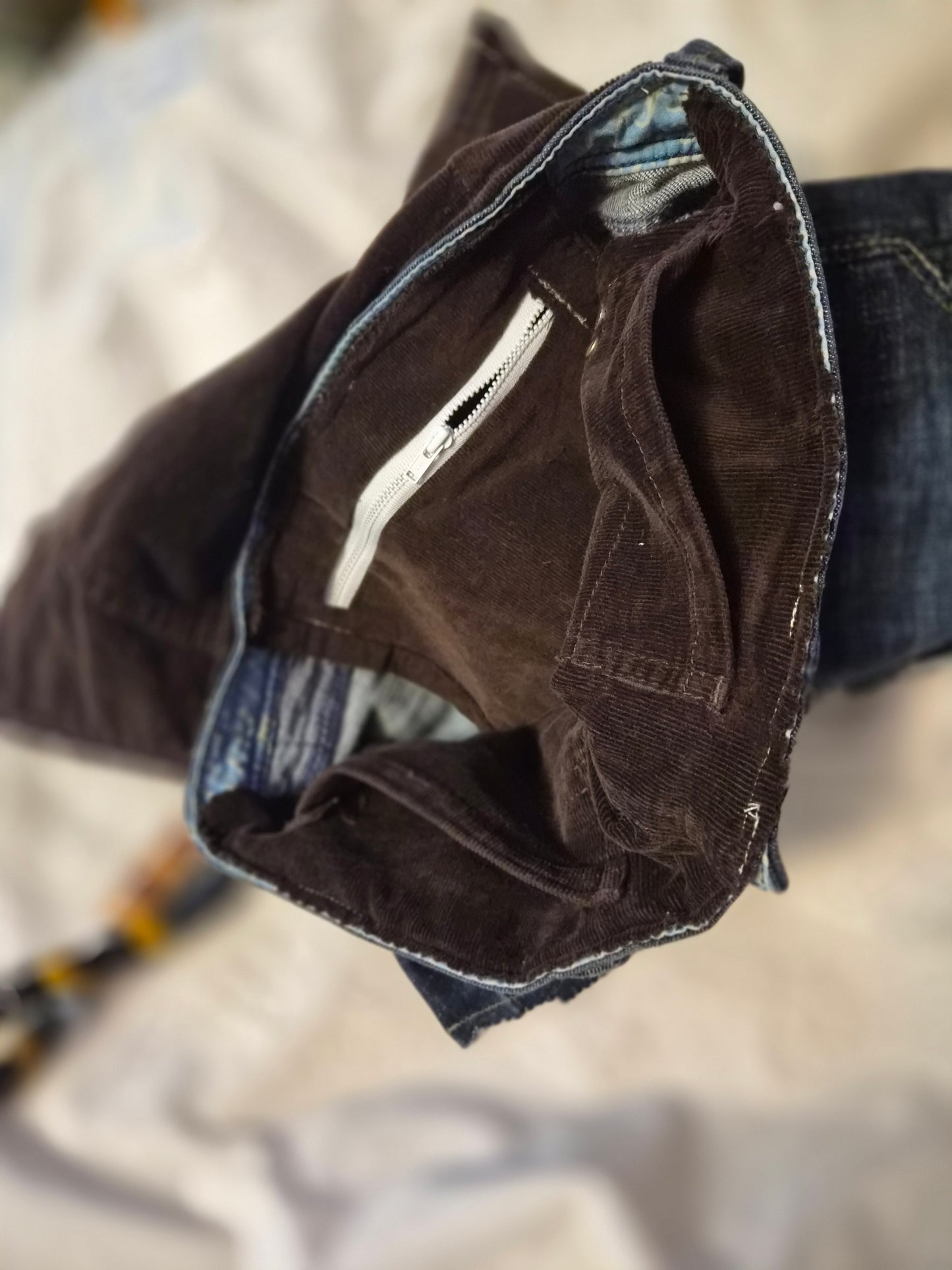 Good Jeans Denim and Corduroy Purse