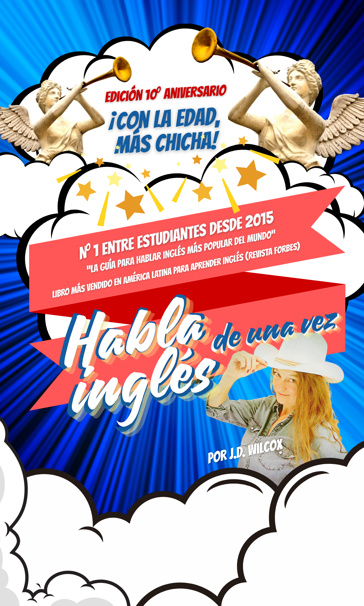 Portada, Habla ingles de una vez por JD Wilcox