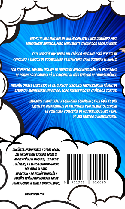 Contraportada, Habla ingles de una vez por JD Wilcox