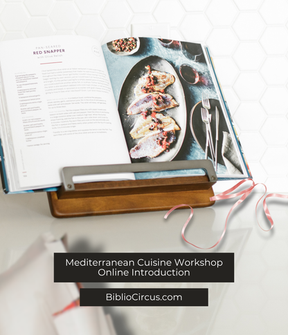 Online Introduction to Mediterranean Cuisine Workshop, sample recipe book participants create